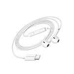 Mayaxess Écouteurs Filaires USB-C pour Xiaomi 15 Ultra avec Micro intégré Blanc Mayaxess Écouteurs Filaires USB-C pour Xiaomi 15 Ultra avec Micro intégré Blanc