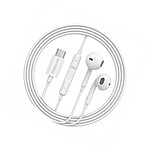 Mayaxess Écouteurs Filaires USB-C avec Micro intégré pour Samsung Galaxy A36 Blanc Mayaxess Écouteurs Filaires USB-C avec Micro intégré pour Samsung Galaxy A36 Blanc