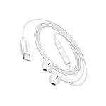 Mayaxess Écouteurs Filaires USB-C avec Micro intégré pour Xiaomi 15T Pro Blanc Mayaxess Écouteurs Filaires USB-C avec Micro intégré pour Xiaomi 15T Pro Blanc