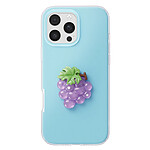 Avizar Coque pour iPhone 16 Pro Max avec Motif Raisin en Relief 3D et Contour Surélevé
