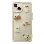 Avizar Coque pour iPhone 15 avec Motifs Nounours Kawaii en 3D et Contour Surélevé Avizar Coque pour iPhone 15 avec Motifs Nounours Kawaii en 3D et Contour Surélevé