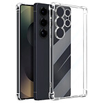 Mayaxess Coque pour Galaxy S25 Ultra en Silicone avec Coins Renforcés Antichocs Transparent