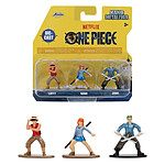 One Piece - Pack de 3 mini figurines Nano Metalfigs One Piece