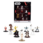 Star Wars - Pack de 12 mini figurines Nano Metalfigs Star Wars
