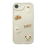 Avizar Coque pour iPhone 17e avec Motifs Nounours Kawaii en 3D et Contour Surélevé Avizar Coque pour iPhone 17e avec Motifs Nounours Kawaii en 3D et Contour Surélevé
