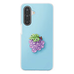 Avizar Coque pour Galaxy A17 avec Motif Raisin en Relief 3D et Contour Surélevé