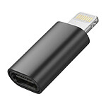 Blue Star Adaptateur Convertisseur USB-C vers Lightning pour iPhone et iPad Noir