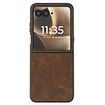 Avizar Coque Clapet pour Motorola Razr 70 Ultra Protection Pliable Rigide Effet Cuir