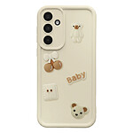 Avizar Coque pour Galaxy A56 avec Motifs Nounours Kawaii en 3D et Contour Surélevé