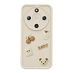 Avizar Coque pour Honor Magic 8 Lite Motifs Nounours Kawaii en 3D et Contour Surélevé Avizar Coque pour Honor Magic 8 Lite Motifs Nounours Kawaii en 3D et Contour Surélevé