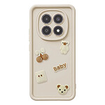 Avizar Coque pour Redmi Note 15 avec Motifs Nounours Kawaii en 3D et Contour Surélevé