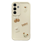 Avizar Coque pour Galaxy S25 / S24 Motifs Nounours Kawaii en 3D et Contour Surélevé Avizar Coque pour Galaxy S25 / S24 Motifs Nounours Kawaii en 3D et Contour Surélevé