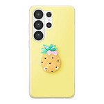 Avizar Coque pour Galaxy S26 Ultra avec Motif Ananas en Relief 3D et Contour Surélevé