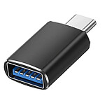 Blue Star Adaptateur OTG USB-C Mâle vers USB 3.0 Femelle Noir