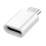 Blue Star Mini Adaptateur USB-C vers Micro-USB pour Charge et Synchronisation Argent