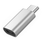 Blue Star Adaptateur Convertisseur OTG Micro-USB Femelle vers USB-C Mâle Argent