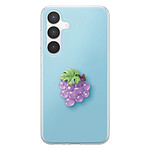 Avizar Coque pour Galaxy S25 FE avec Motif Raisin en Relief 3D et Contour Surélevé