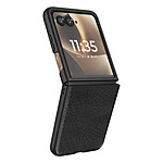 Avizar Coque pour Motorola Razr 70 Ultra Effet Cuir Croco avec Écran Externe Dégagé
