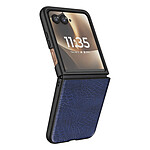 Avizar Coque pour Motorola Razr 70 Ultra Effet Cuir Croco avec Écran Externe Dégagé