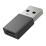 Blue Star Adaptateur USB-C Femelle vers USB 3.0 Mâle Haute Vitesse 5Gbps Noir