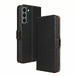 Forcell Étui Folio pour Galaxy S22 Modèle Smart Pro Leather avec Porte-cartes Noir