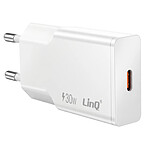 LinQ Chargeur Secteur Extra Plat avec Port USB-C Power Delivery 30W Blanc LinQ Chargeur Secteur Extra Plat avec Port USB-C Power Delivery 30W Blanc
