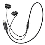 LinQ Écouteurs de Sommeil Lightning pour iPhone / iPad avec Bluetooth et Micro Noir