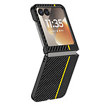 Avizar Coque pour Motorola Razr 70 Effet Fibres de Carbone Protection Rigide