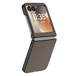 Avizar Coque pour Motorola Razr 70 Effet Fibres de Carbone Rigide Avizar Coque pour Motorola Razr 70 Effet Fibres de Carbone Rigide