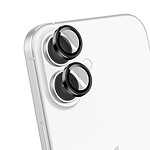 Blue Star Protection d'Objectif Caméra pour iPhone 17 avec Applicateur Noir / Transparent