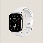 Apple Watch Série Hermès (GPS + Cellular) 4, bracelet en acier inoxydable blanc 40 mm - Reconditionné