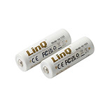 LinQ Lot de 2 Piles AA Lithium-Ion 1.5V 6000mWh Rechargeables USB-C Blanc LinQ Lot de 2 Piles AA Lithium-Ion 1.5V 6000mWh Rechargeables USB-C Blanc