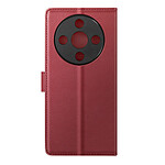 Mayaxess Étui Portefeuille 2 en 1 pour Honor Magic 8 Lite avec Coque Détachable Bordeaux