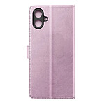 Mayaxess Étui Portefeuille 2 en 1 pour Galaxy A07 avec Coque Détachable Rose champagne
