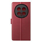 Mayaxess Étui Portefeuille 2 en 1 pour Honor Magic 8 Pro avec Coque Détachable Bordeaux
