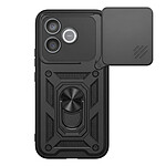 Mayaxess Coque pour Honor 600 Lite avec Cache Caméra Coulissante et Bague Magnétique Noir Mayaxess Coque pour Honor 600 Lite avec Cache Caméra Coulissante et Bague Magnétique Noir