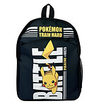 Pokémon - Sac à dos Pokémon Train Hard Noir
