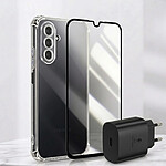 Avizar Pack d'Accessoires pour Galaxy A16 Coque avec Verre et Chargeur USB-C 25W