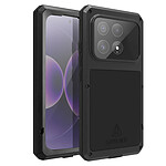Love Mei Coque Intégrale pour Xiaomi 17 en Métal Antichoc avec Verre trempé Noir
