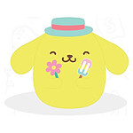 Hello Kitty  - Peluche Squishmallow Hello Kitty and Friends Seize the Moment Pompompurin Popsicle 20 cm