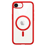 Zanaé Coque MagSafe pour iPhone 16e avec Contour Souple et Caméra Surélevée Rouge