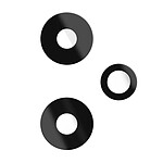 Clappio Kit de 3 Lentilles Caméra Arrière et Flash pour Honor 400