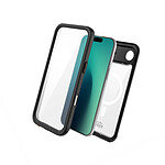 Eiger Coque MagSafe Intégrale 360° pour iPhone Air Étanche IP68 Drop-Test 2m Renforcé Noir / Transparent