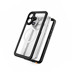 Eiger Coque MagSafe Intégrale 360° pour iPhone 17 Étanche IP68 Drop-Test 2m Renforcé Noir / Transparent