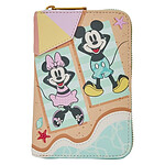 Disney - Portefeuille zippé Mickey et Minnie pour des vacances à la plage