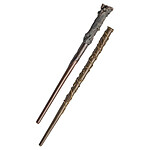 Harry Potter - Pack de 2 baguettes Réplique Roleplay Harry Potter & Hermione Granger 31 cm
