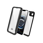 Eiger Coque MagSafe Intégrale 360° pour iPhone 16e Étanche IP68 Drop-Test 2m Renforcé Noir / Transparent