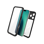 Eiger Coque MagSafe Intégrale 360° pour iPhone 17 Pro Étanche IP68 Drop-Test 2m Noir / Transparent
