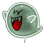 Nintendo - Lampe murale LED Neon Boo 23 x 23 cm