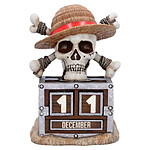 One Piece - Calendrier perpétuel Luffy Jolly Roger 16 cm One Piece - Calendrier perpétuel Luffy Jolly Roger 16 cm